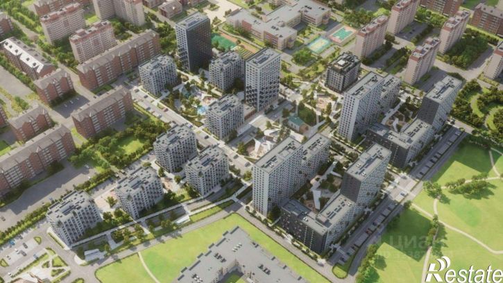 3-комн квартира в новом доме Душистая улица
