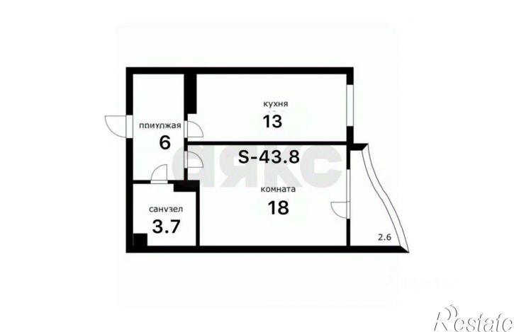 1-комн квартира ул Домбайская, 29,  д. 29