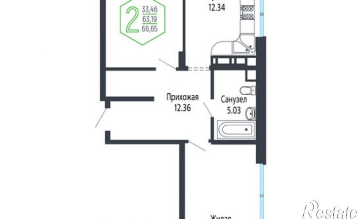2-комн квартира Обрывная улица, 132/1 к7,  д. 132/1 к7