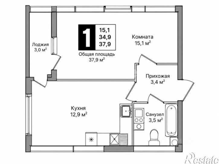 1-комн квартира Краснодар г., Прикубанский