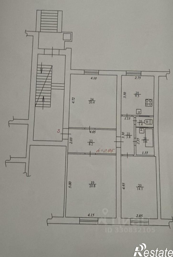 3-комн квартира ул им. Захарова, 37,  д. 37