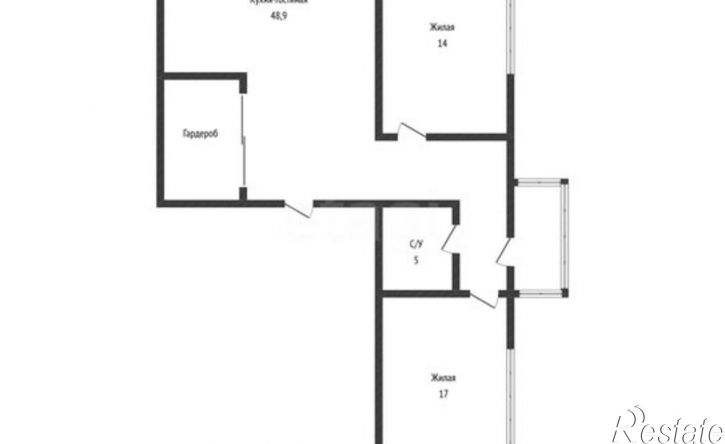 3-комн квартира ул Садовое кольцо, 1,  д. 1
