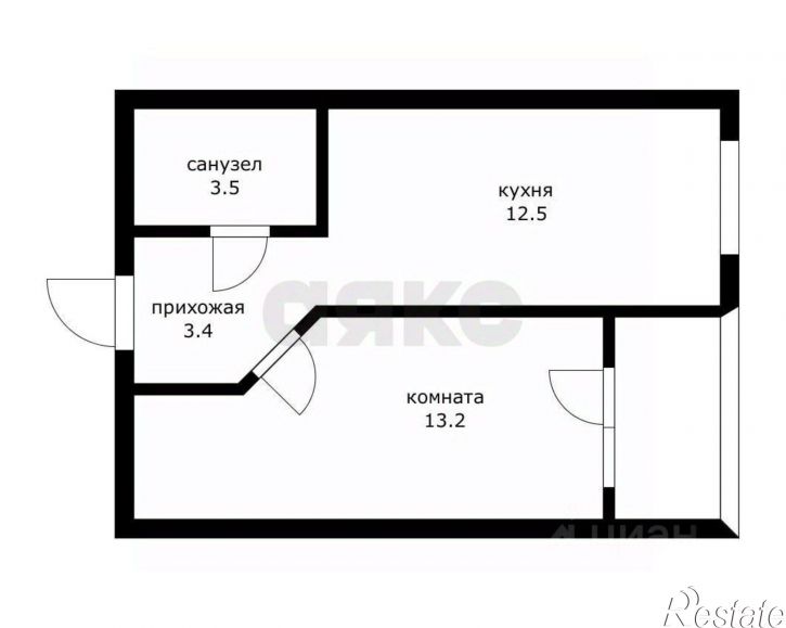 1-комн квартира ул им. Комарова В.М., 78/1,  д. 78/1