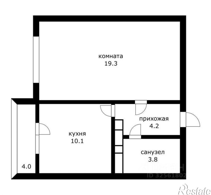 1-комн квартира улица Героев-Разведчиков, 42,  д. 42
