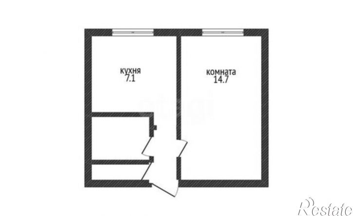 1-комн квартира улица Гидростроителей, 37,  д. 37