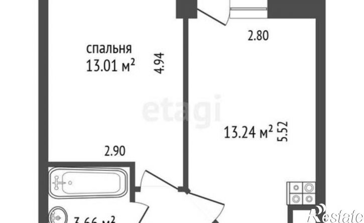 1-комн квартира ул им. Петра Метальникова, 36,  д. 36