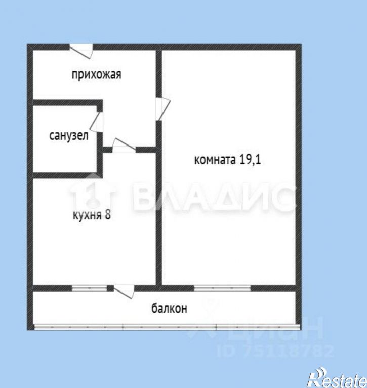 1-комн квартира улица имени Рахманинова С.В., 34,  д. 34