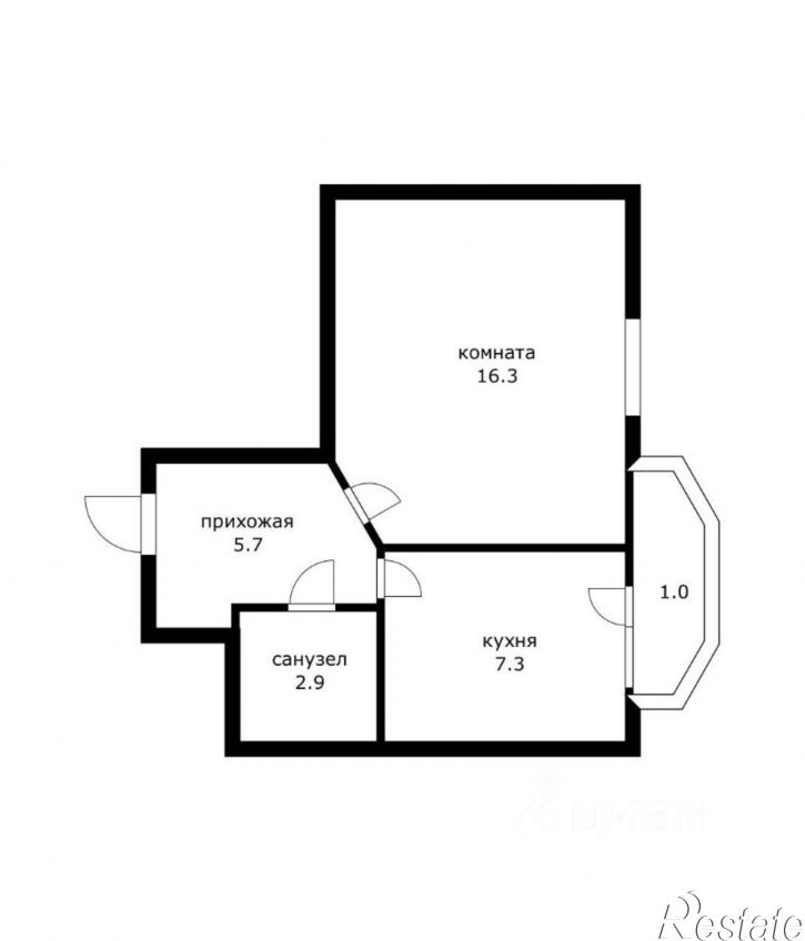 1-комн квартира 3-я Урожайная улица, 34,  д. 34