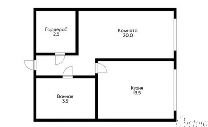 1-комн квартира Степная улица, 1/1 к2,  д. 1/1 к2