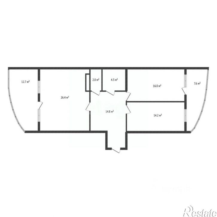 3-комн квартира Российская улица, 267/3 к3,  д. 267/3 к3