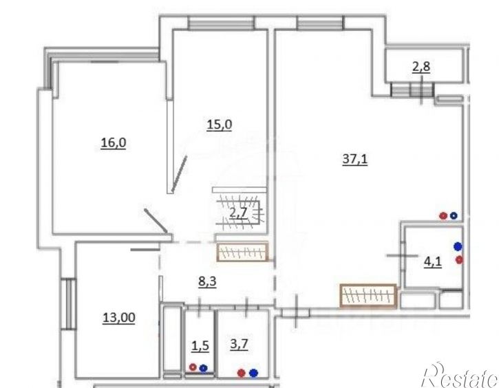 3-комн квартира улица Героя Сарабеева, 9,  д. 9