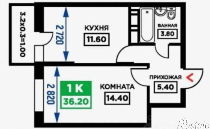 1-комн квартира Дубравная улица, 1,  д. 1
