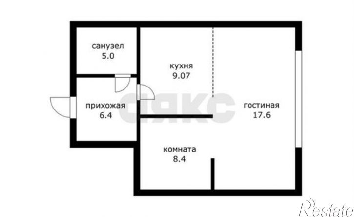 1-комн квартира Сормовская улица, 1/3,  д. 1/3