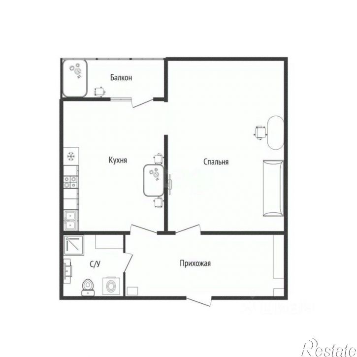 1-комн квартира Курортный проезд, 5,  д. 5
