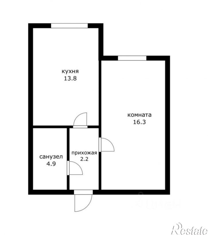1-комн квартира Апрельская улица, 5,  д. 5