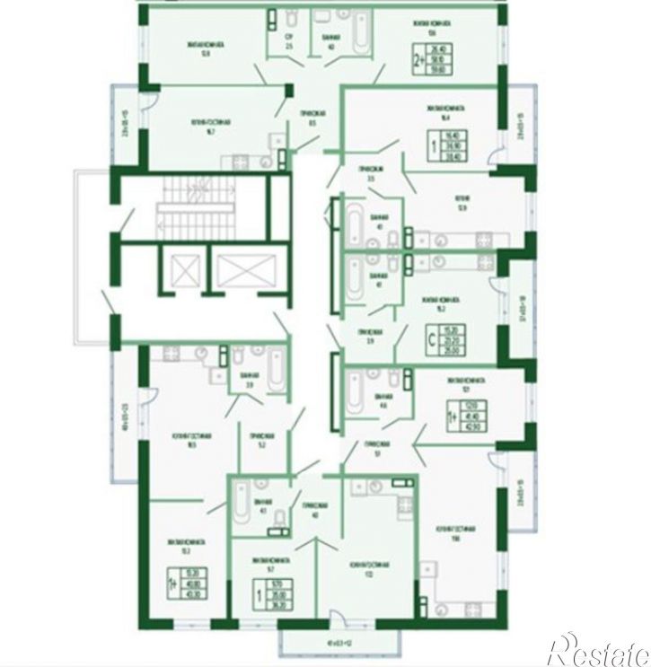 2-комн квартира в новом доме Круговая улица, 4/1 к5,  д. 4/1 к5