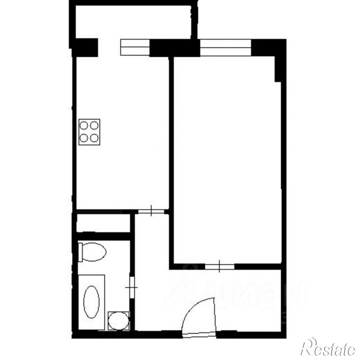 1-комн квартира Кореновская улица, 2 к4,  д. 2 к4