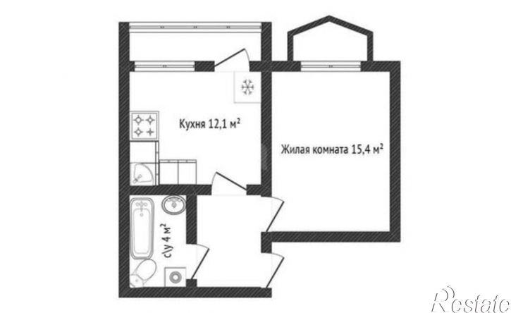 1-комн квартира ул им. Сергея Есенина, 129/5,  д. 129/5