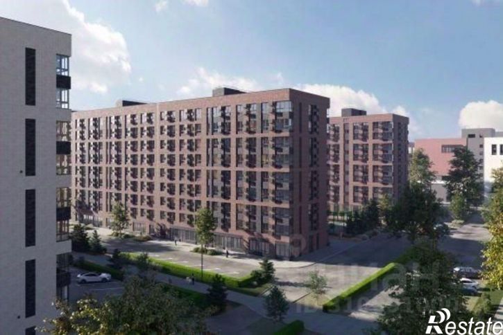 1-комн квартира в новом доме улица имени Генерала Брусилова, 5лит1.3,  д. 5лит1.3