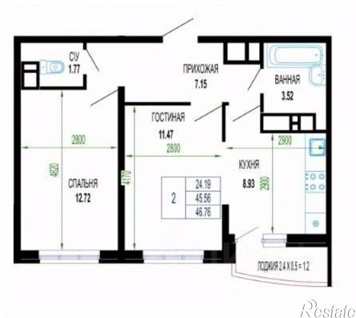 2-комн квартира улица Петра Метальникова, 36,  д. 36