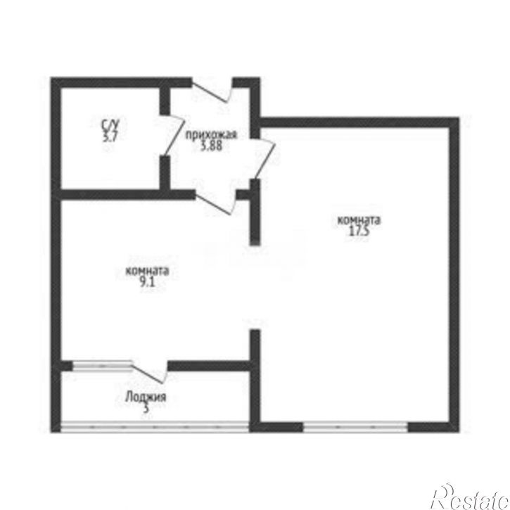 1-комн квартира Питерская улица, 40к2