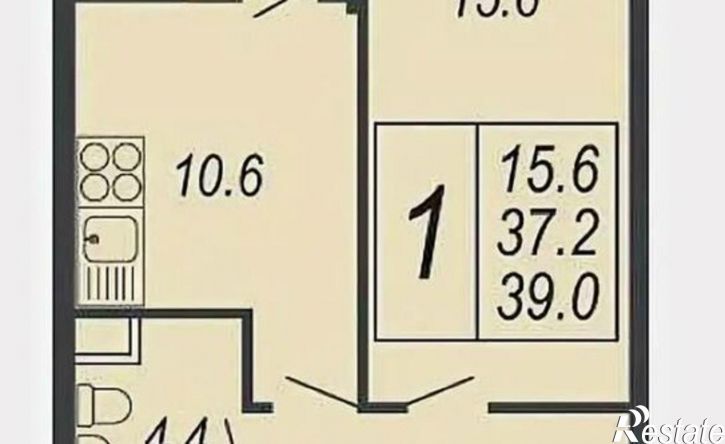 1-комн квартира Адмиралтейский бульвар, 3 к3,  д. 3 к3