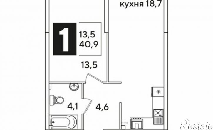 1-комн квартира улица Ивана Беличенко, 92 к4,  д. 92 к4