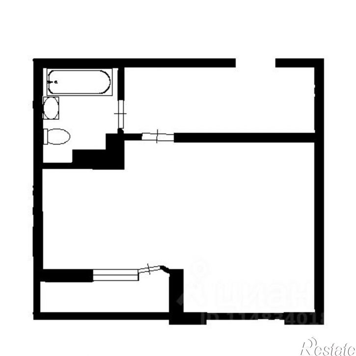1-комн квартира Войсковая улица, 4 к8,  д. 4 к8