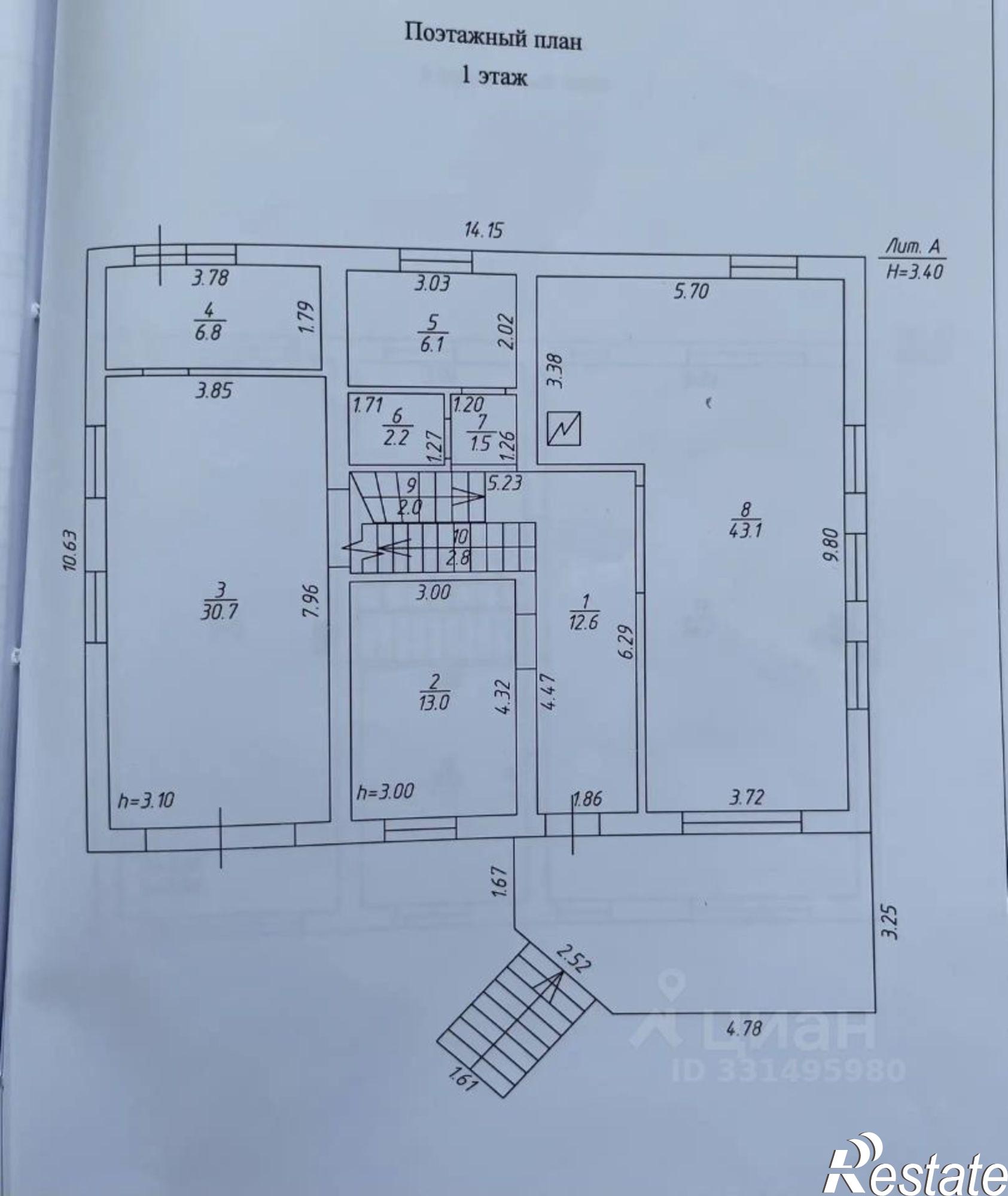 Купить дачу, дом, коттедж за 24 000 000 рублей на Майская улица, 3