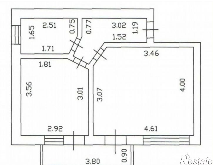 1-комн квартира улица Валерия Гассия, 4/7 к2,  д. 4/7 к2