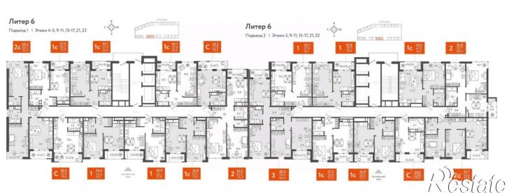 3-комн квартира в новом доме Колхозная улица, 5/2 к3,  д. 5/2 к3