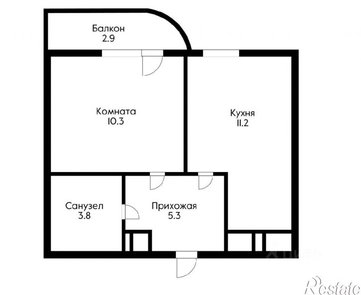 1-комн квартира Воронежская улица, 47Б,  д. 47Б