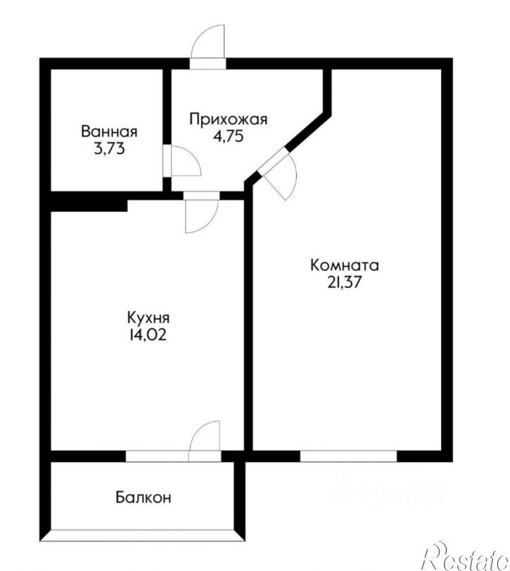 1-комн квартира ул им. Лавочкина, 19,  д. 19