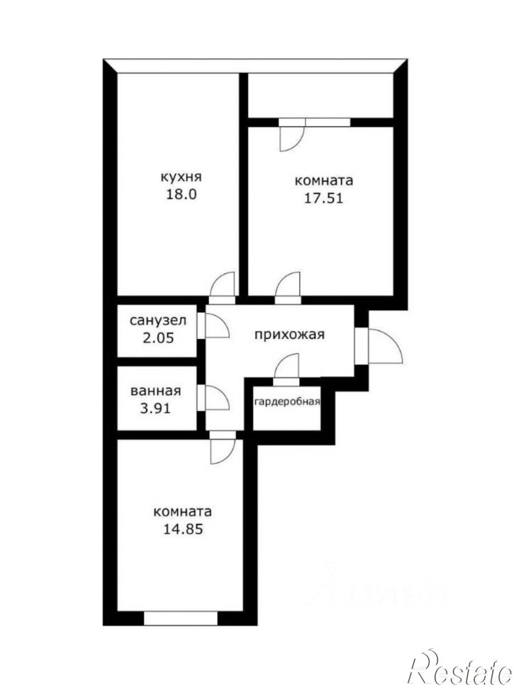 2-комн квартира ул Стахановская, 1/5 4,  д. 1/5 4,  к. 4