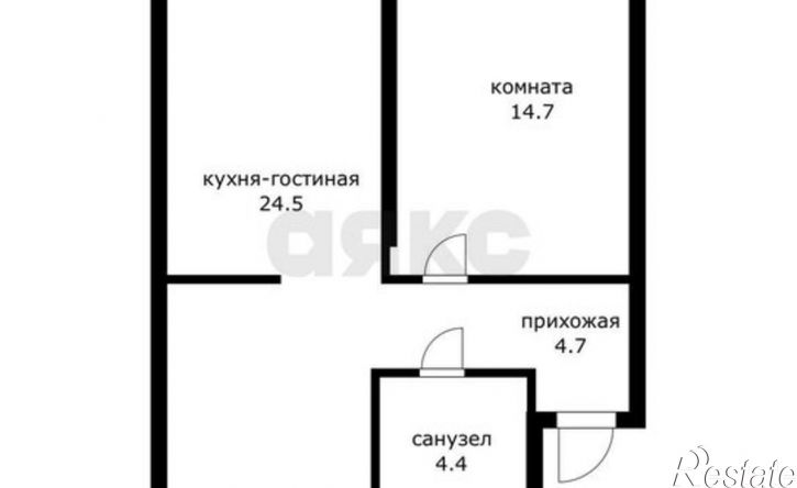 2-комн квартира улица имени Анны Ахматовой, 6,  д. 6