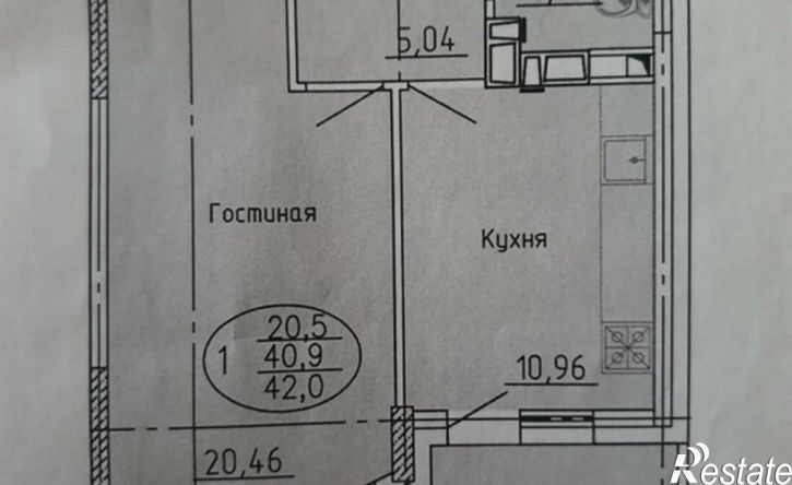 1-комн квартира Уральская улица, 100,  д. 100
