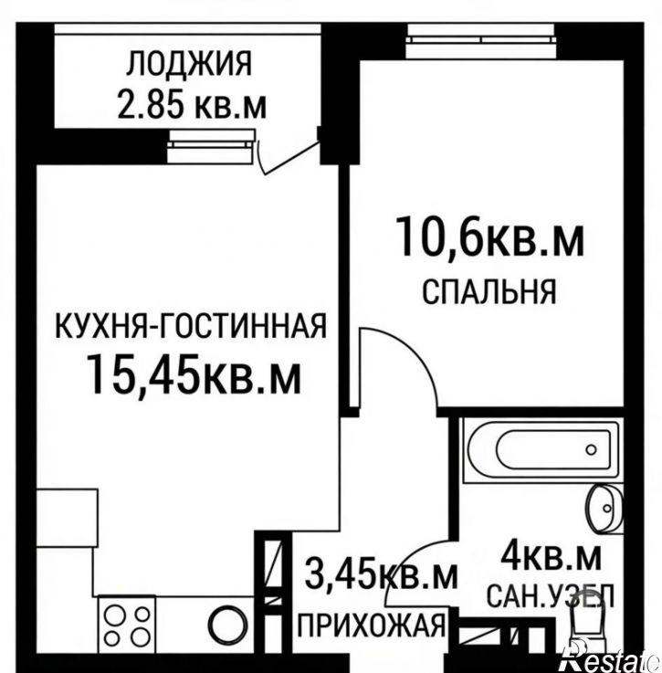 1-комн квартира ул Скандинавская, 1 2,  д. 1 2,  к. 2