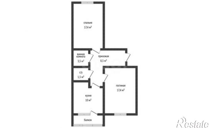 2-комн квартира ул Героев-Разведчиков, 10,  д. 10