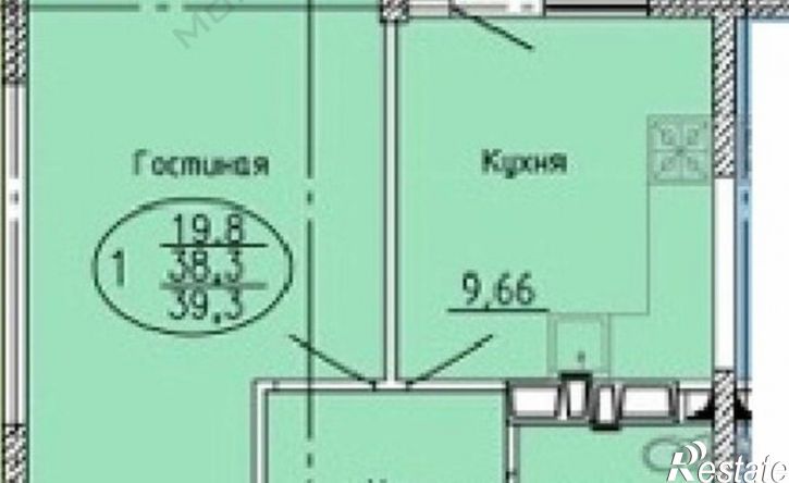 1-комн квартира ул Уральская, 100,  д. 100