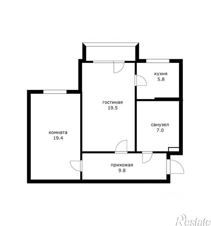 2-комн квартира ул Платановый Бульвар, 2,  д. 2