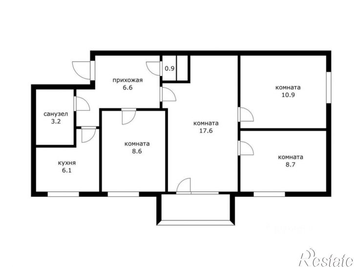 4-комн квартира ул Красных Партизан, 161/1,  д. 161/1
