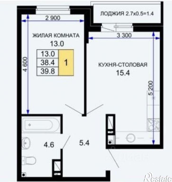 1-комн квартира ул им. лётчика Позднякова, 2 11,  д. 2 11,  к. 11