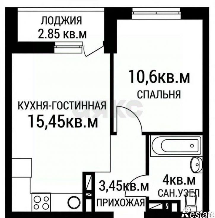 1-комн квартира ул Скандинавская, 1 4,  д. 1 4,  к. 4