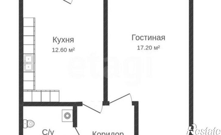 1-комн квартира ул Утренняя, 10,  д. 10