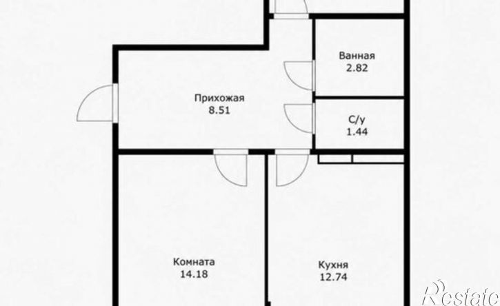 2-комн квартира ул Западный Обход, 39/1 6,  д. 39/1 6,  к. 6