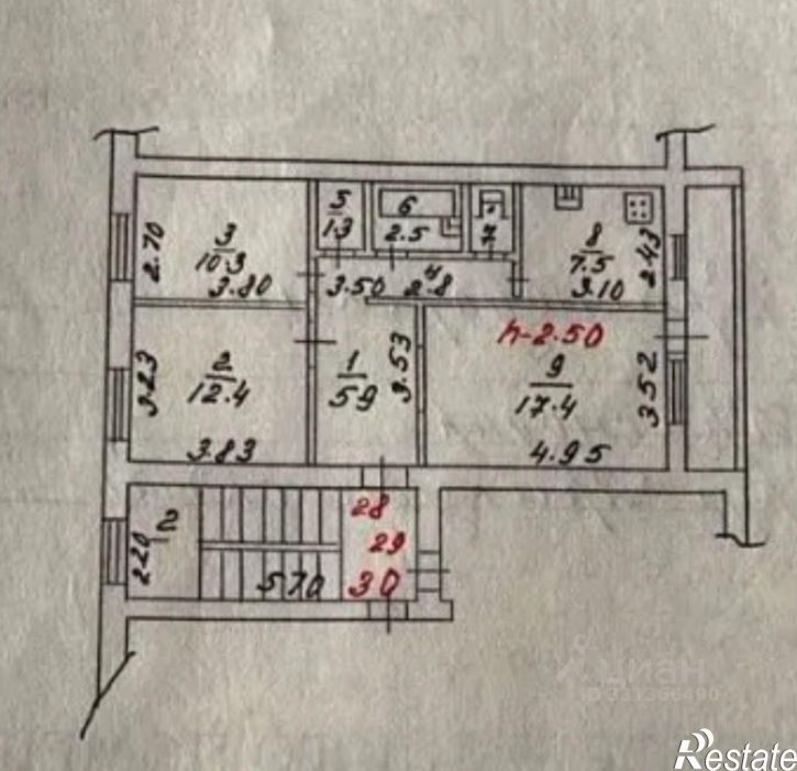 3-комн квартира ул Анапская, 24,  д. 24