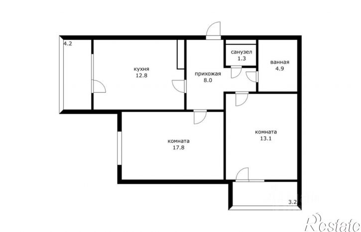 2-комн квартира ул Героев-Разведчиков, 11/2,  д. 11/2