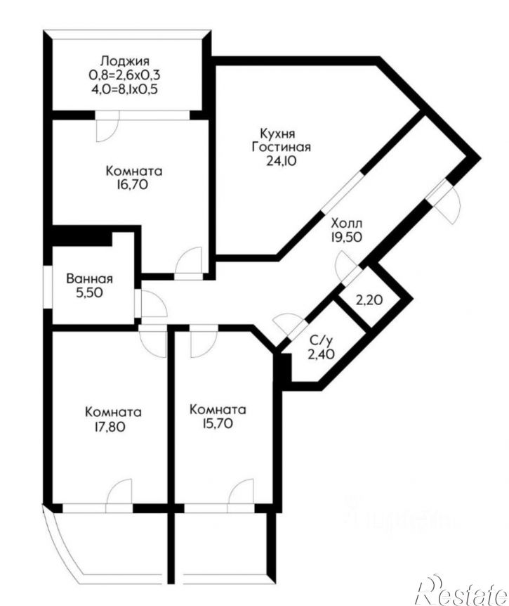 3-комн квартира б-р им. Клары Лучко, 14 3,  д. 14 3,  к. 3