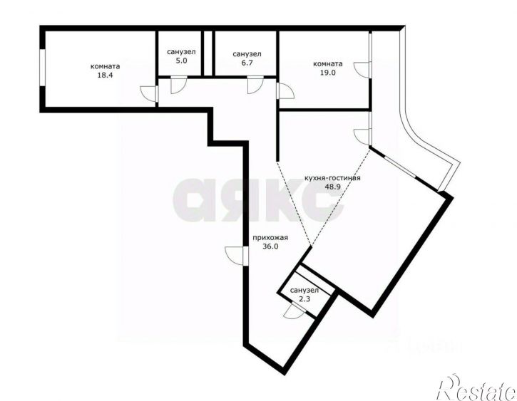 3-комн квартира ул Дальняя, 11,  д. 11