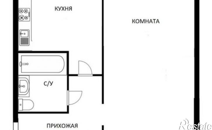 1-комн квартира ул Московская, 50,  д. 50